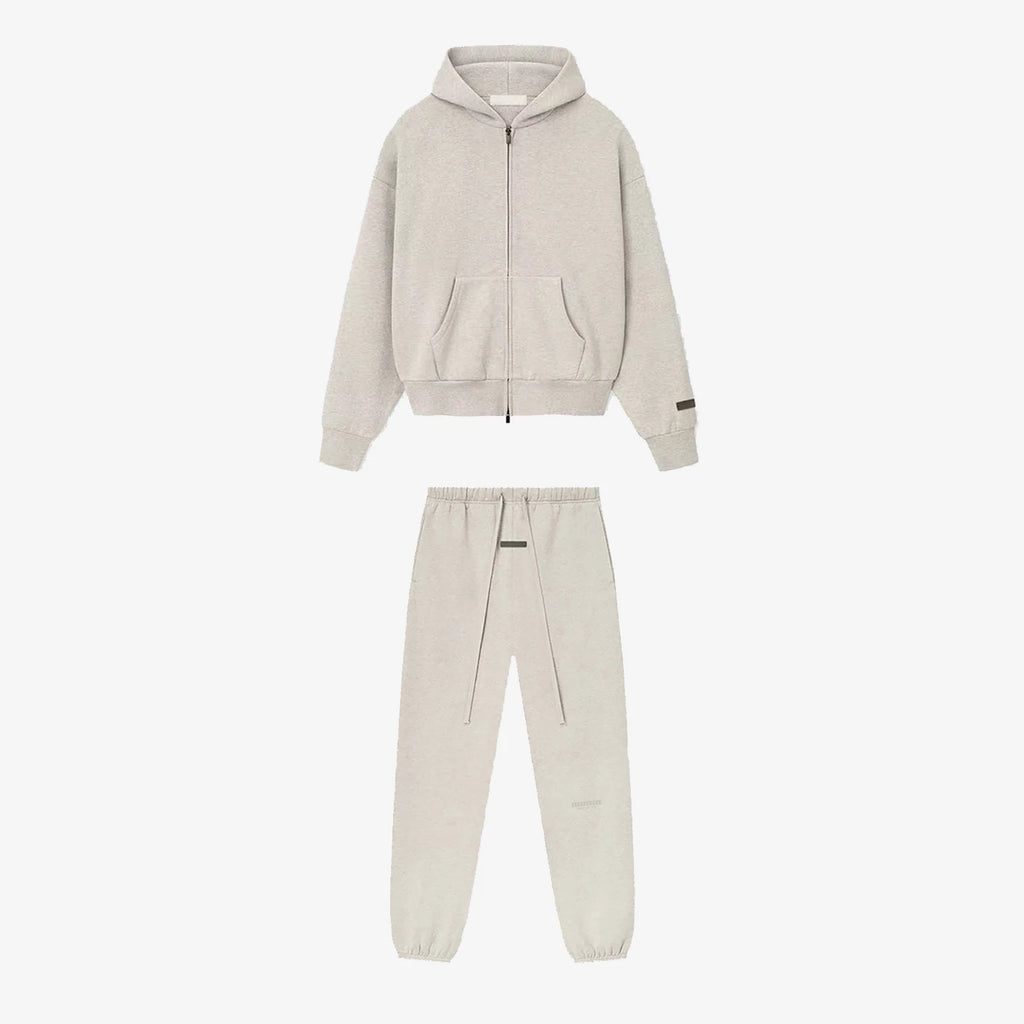 SS25 Double Line Vintage Hoodies Sets Men's Metallic Texture Letter Logo Pants Sets Luxury Design Men's Oversized Street Sets