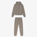 SS25 Double Line Vintage Hoodies Sets Men's Metallic Texture Letter Logo Pants Sets Luxury Design Men's Oversized Street Sets