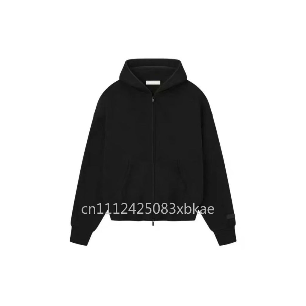 SS25 Double Line Vintage Hoodies Sets Men's Metallic Texture Letter Logo Pants Sets Luxury Design Men's Oversized Street Sets