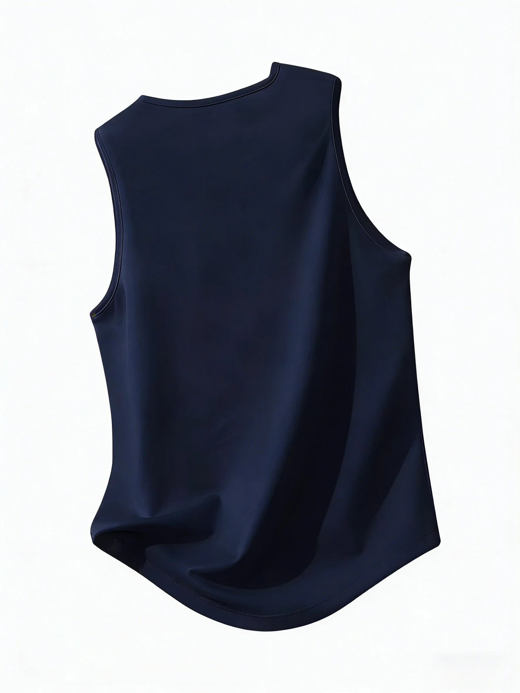 Men's "Never Give Up" Inspirational Print Tank Top - Breathable, Elastic Sleeveless Summer Fitness Training Basketball Top