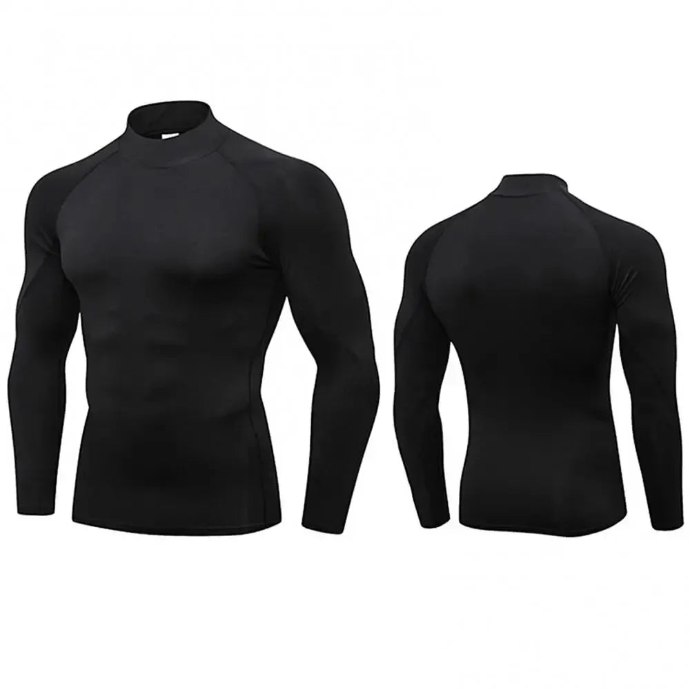 Men Compression Long Sleeve T Shirt Sportswear Male Skinny Tshirt Elastic Track Tracksuit Clothing Gyms Fitness T-shirt For Men