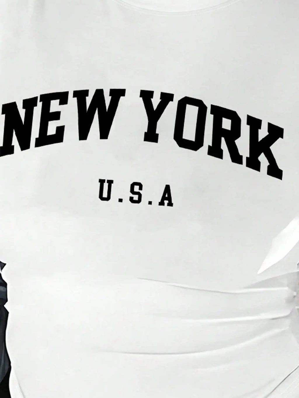 Women's New York USA Graphic T-Shirt & Shorts Matching Set, Casual Summer Outfit