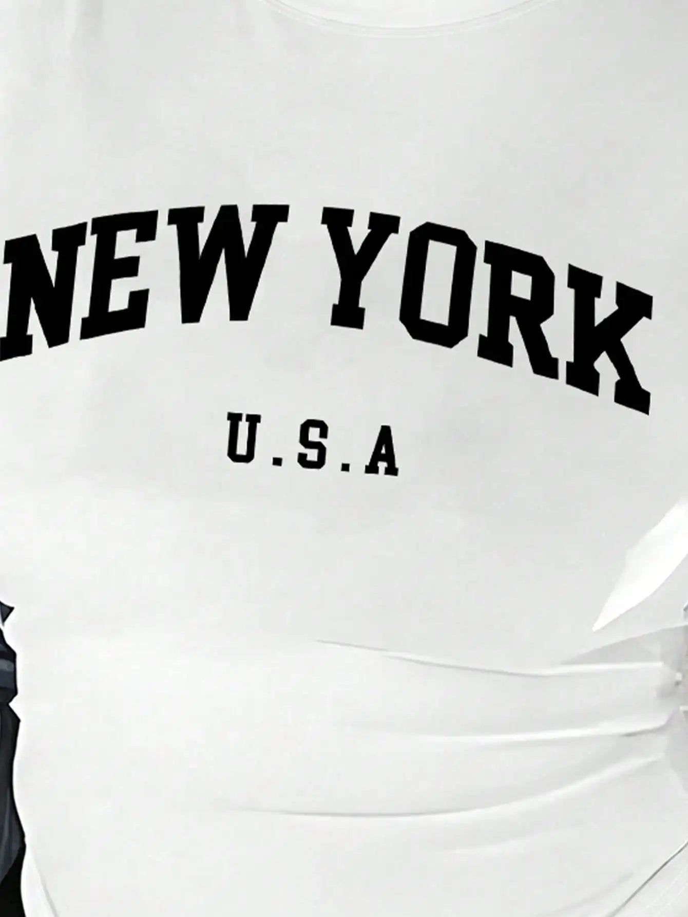 Women's New York USA Graphic T-Shirt & Shorts Matching Set, Casual Summer Outfit