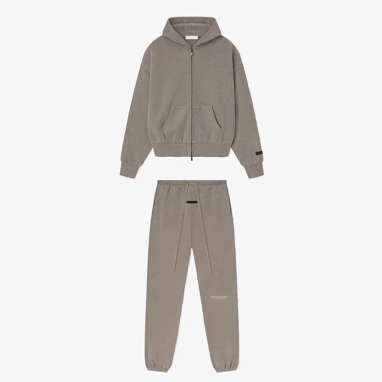 SS25 Double Line Vintage Hoodies Sets Men's Metallic Texture Letter Logo Pants Sets Luxury Design Men's Oversized Street Sets