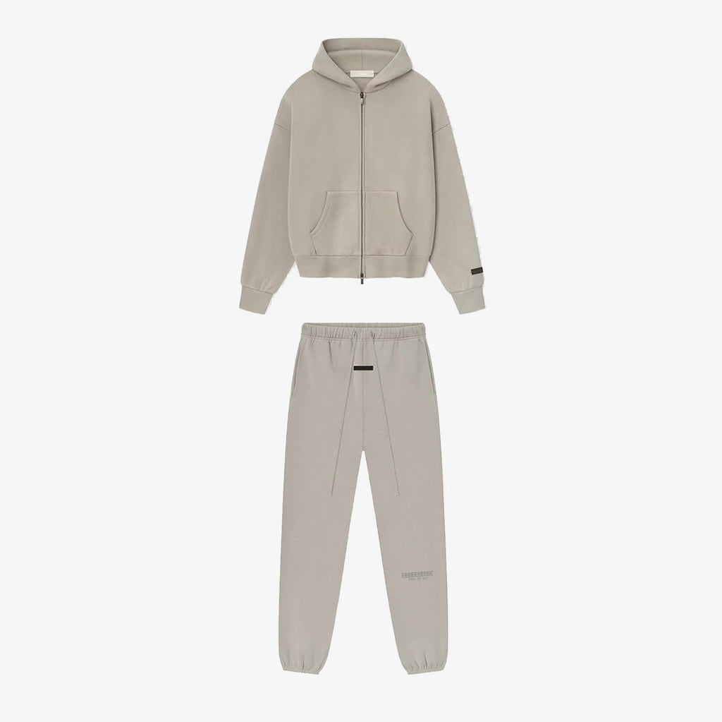 SS25 Double Line Vintage Hoodies Sets Men's Metallic Texture Letter Logo Pants Sets Luxury Design Men's Oversized Street Sets