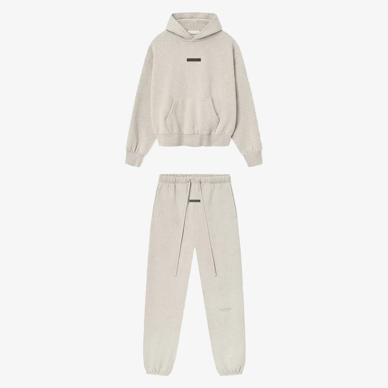 SS25 Double Line Vintage Hoodies Sets Men's Metallic Texture Letter Logo Pants Sets Luxury Design Men's Oversized Street Sets